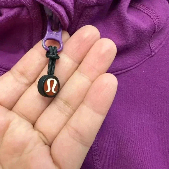 Lululemon Half Moon Full Zip Track Jacket Running Yoga Activewear Purple Women 8 - Picture 3 of 16